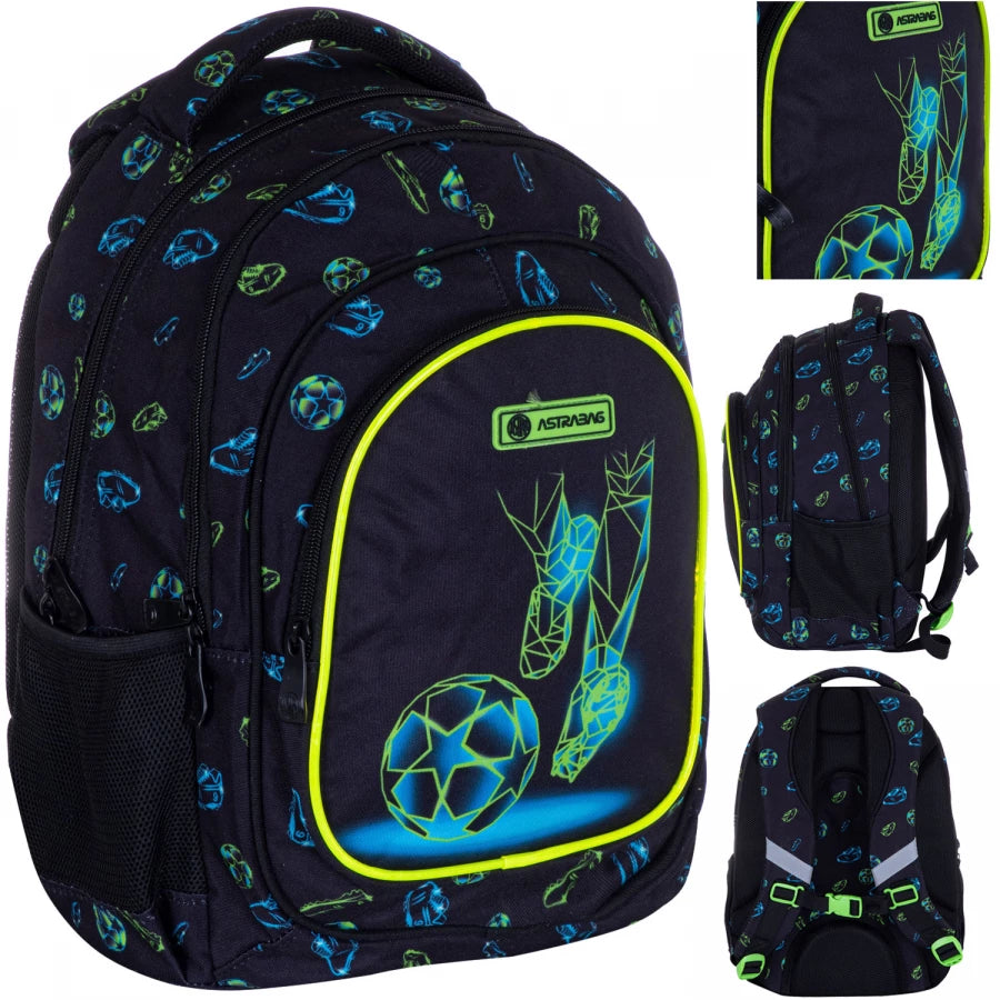 Mokyklinė kuprinė Football Motion – AstraBag