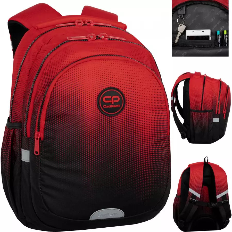 Mokyklinė kuprinė Gradient Cranberry raudona – CoolPack