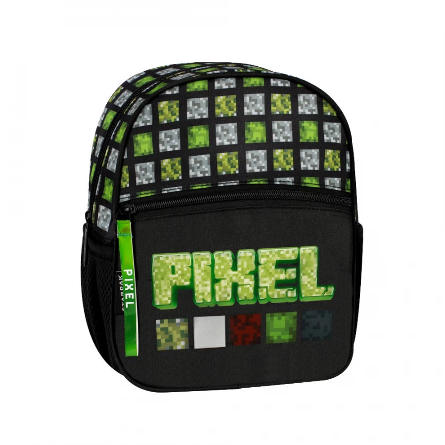 Mini ikimokyklinė kuprinė Pixel žalia – Starpak