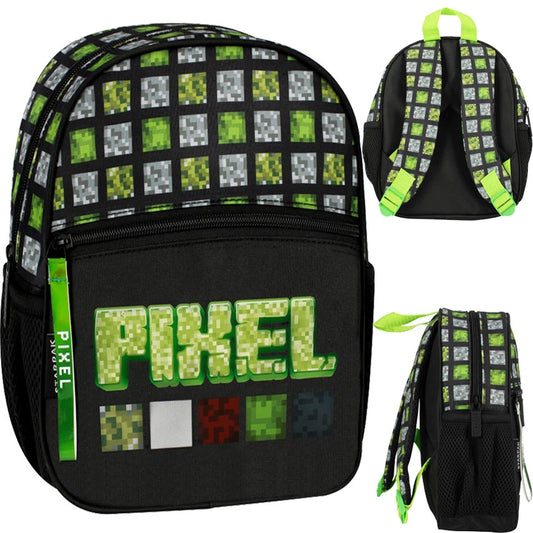 Mini ikimokyklinė kuprinė Pixel žalia – Starpak