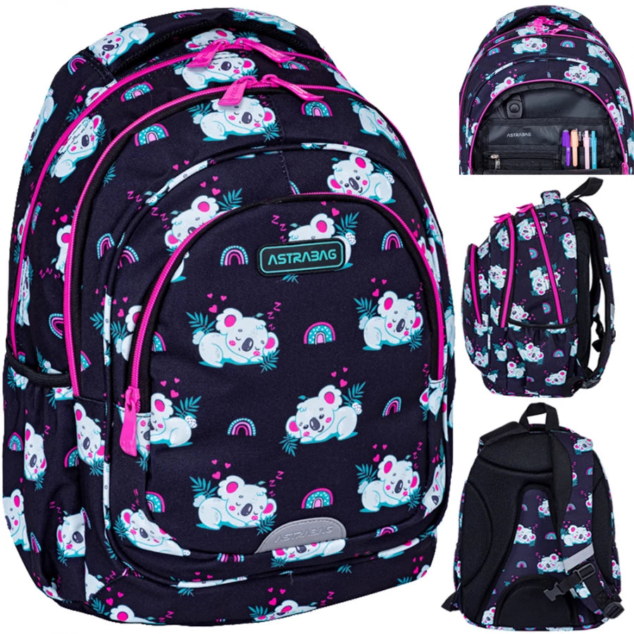 Mokyklinė kuprinė Sleepy Koala – AstraBag