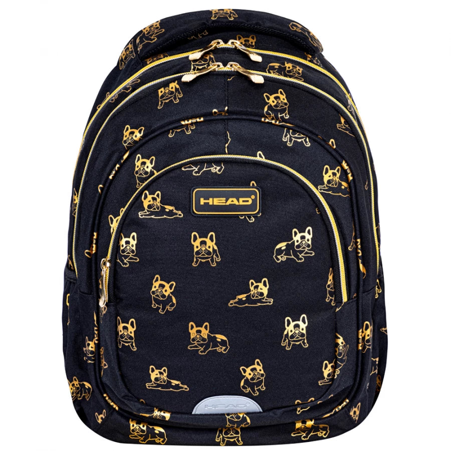 Mokyklinė kuprinė Golden Frenchie – Head
