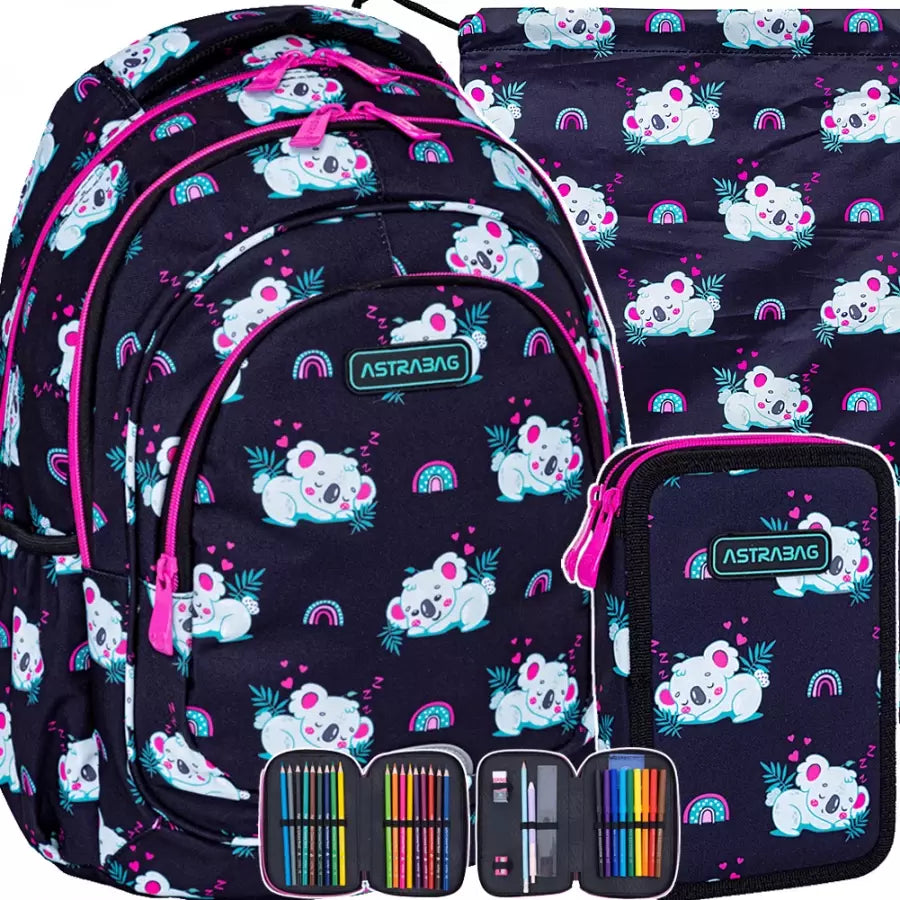 Mokyklinė kuprinė Sleepy Koala – AstraBag