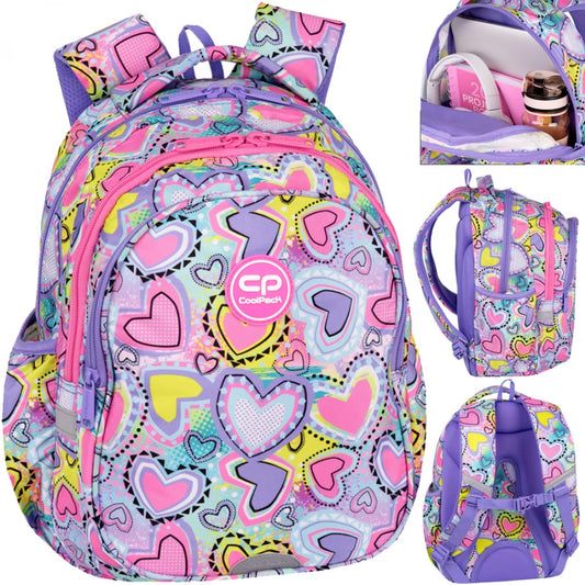 Mokyklinė kuprinė Pastel Hearts – CoolPack