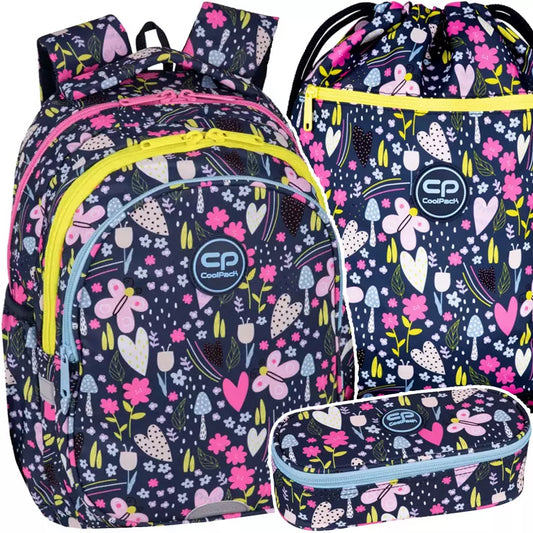 Mokyklinė kuprinė In The Garden rinkinys 3 dalių – CoolPack