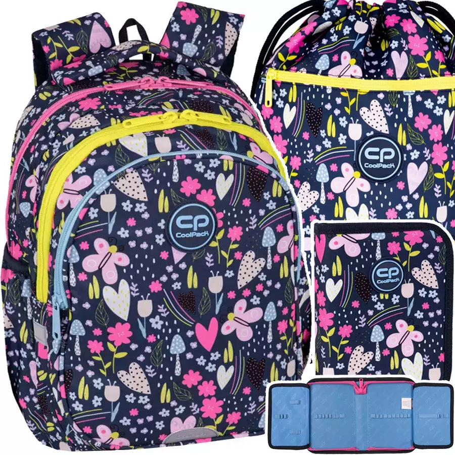 Mokyklinė kuprinė In The Garden rinkinys 3 dalių – CoolPack