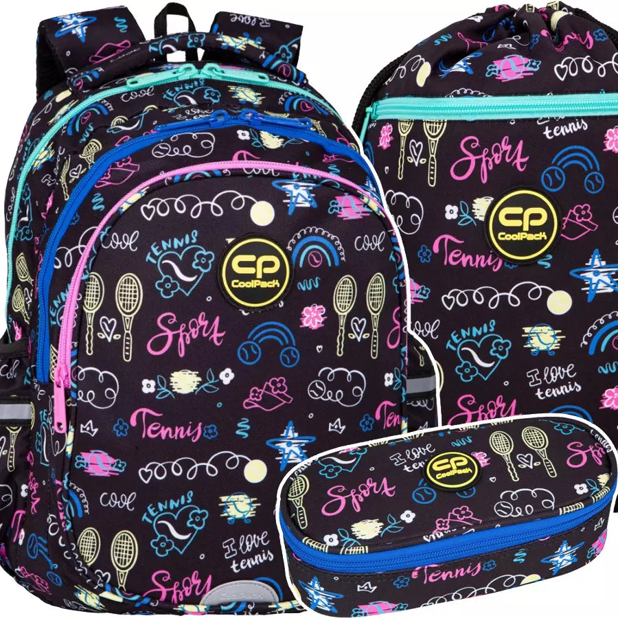 Mokyklinis komplektas Tennis Star 3 dalių – CoolPack