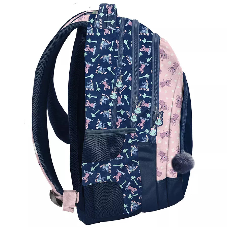 Mokyklinė kuprinė Stitch ir Angel – Paso