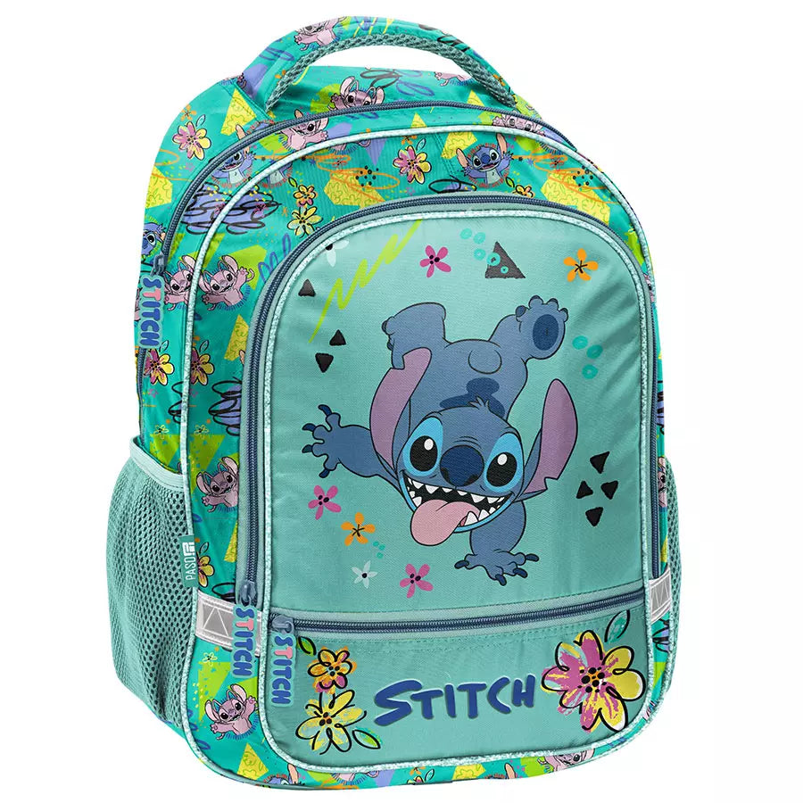 Mokyklinė kuprinė Stitch gėlės – Paso