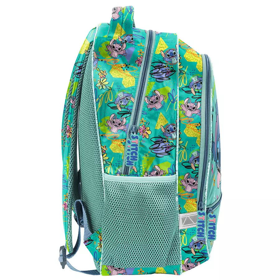 Mokyklinė kuprinė Stitch gėlės – Paso