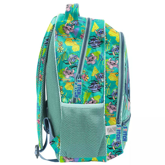 Mokyklinė kuprinė Stitch gėlės – Paso