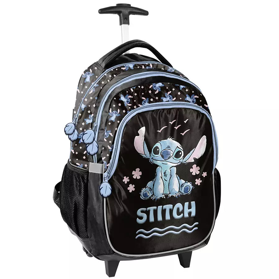 Mokyklinė kuprinė ant ratukų Stitch mėlyna – Paso