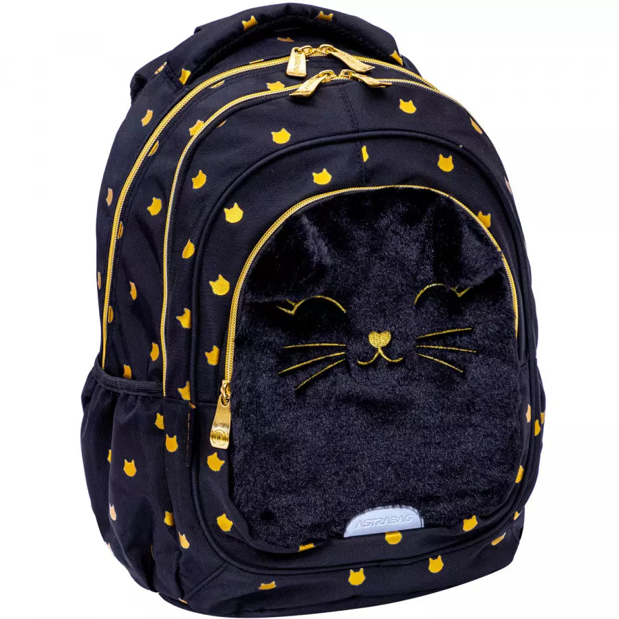 Kuprinė Fluffy Kitty Black – AstraBag