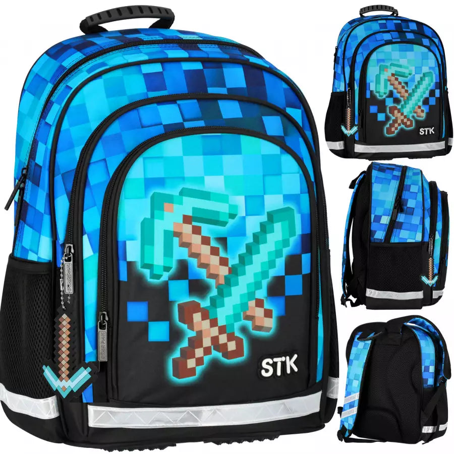 Mokyklinė kuprinė Pixel Blue – Starpak