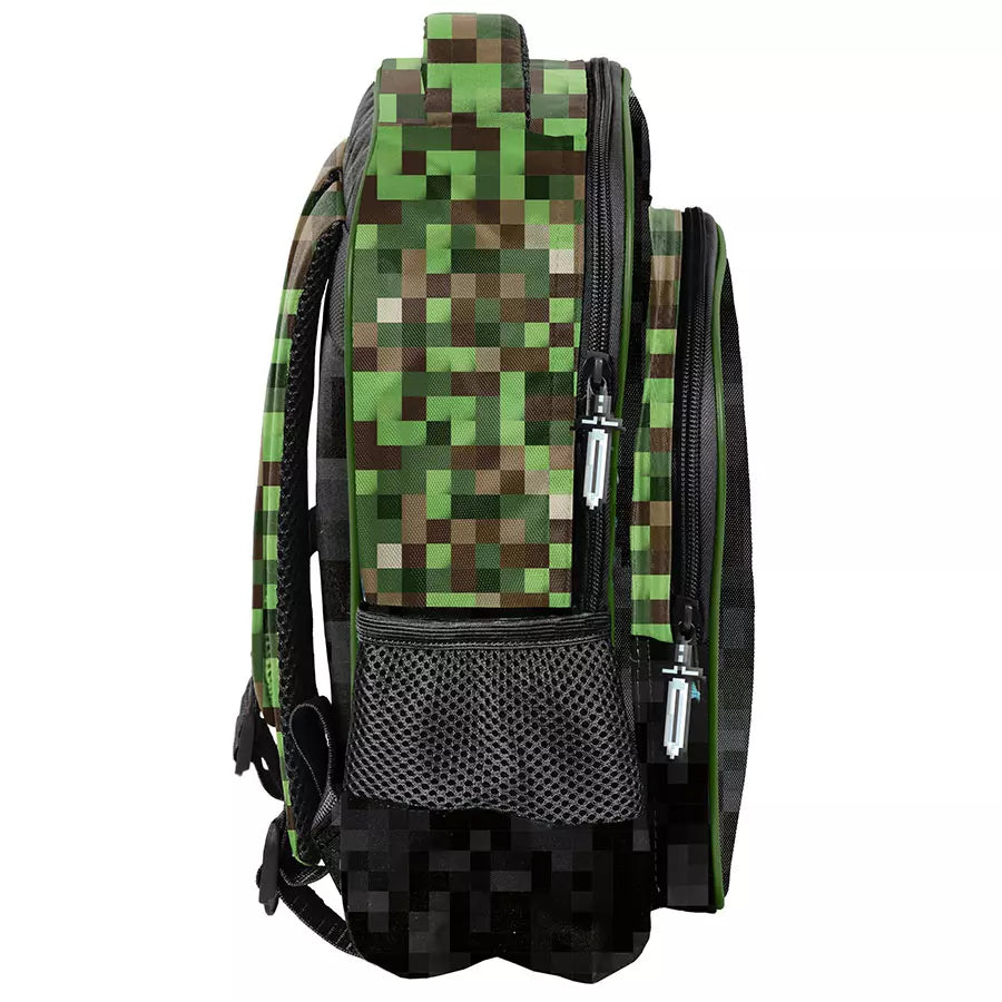 Darželio kuprinė Pixel žalia – Paso