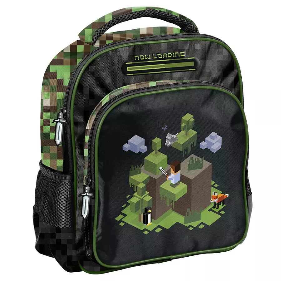 Darželio kuprinė Pixel žalia – Paso