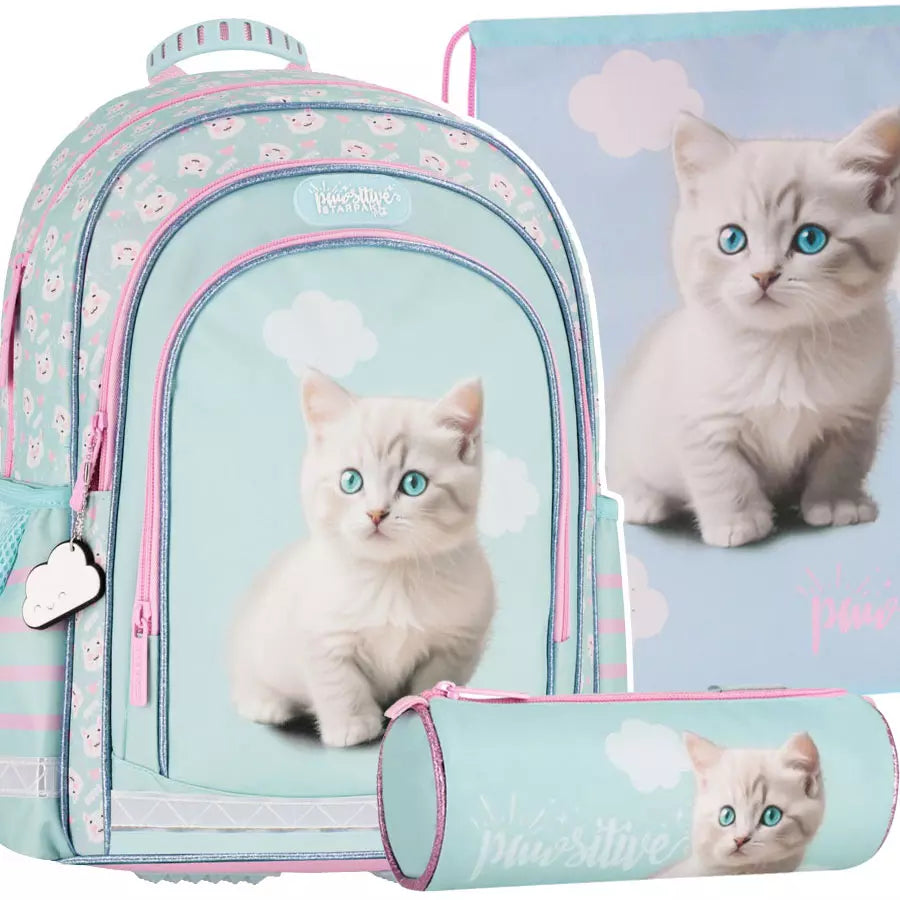 Mokyklinis komplektas kuprinė Cuties Kitty – Starpak
