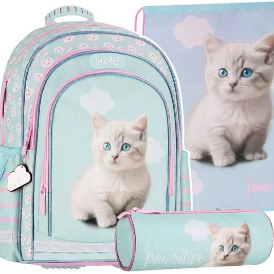Mokyklinis komplektas kuprinė Cuties Kitty – Starpak