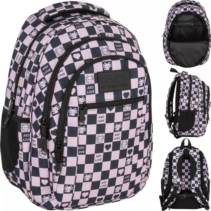 Mokyklinė kuprinė Axolot Heart – Backup