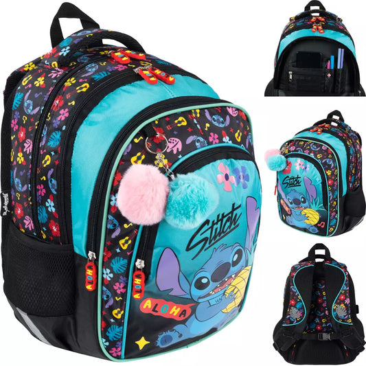 Mokyklinė kuprinė 16" Stitch Mint Aloha – St.Majewski