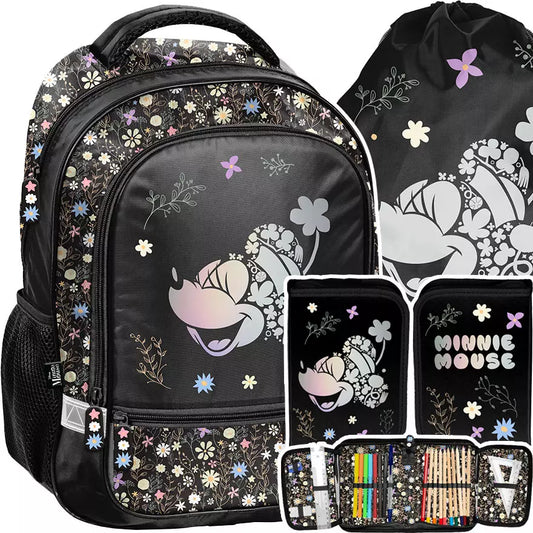 Mokyklinė kuprinė Minnie Mouse juoda – Paso