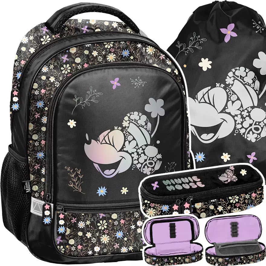 Mokyklinė kuprinė Minnie Mouse juoda – Paso