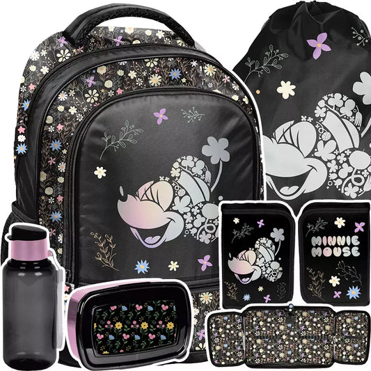 Mokyklinė kuprinė Minnie Mouse juoda – Paso
