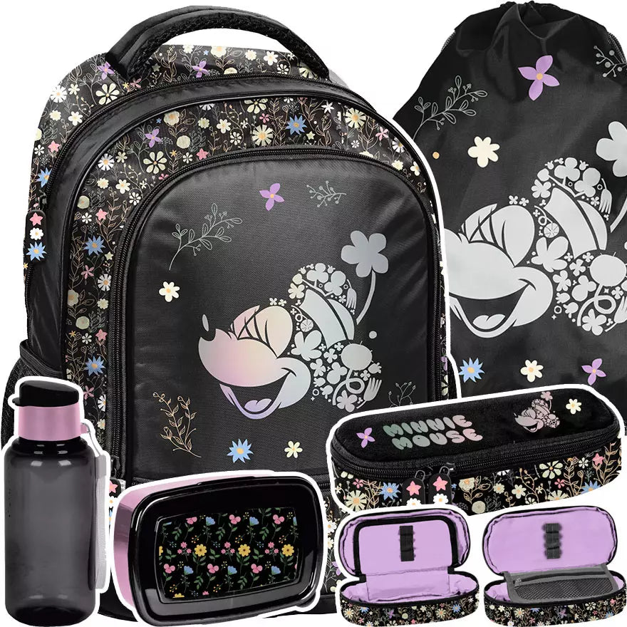 Mokyklinė kuprinė Minnie Mouse juoda – Paso
