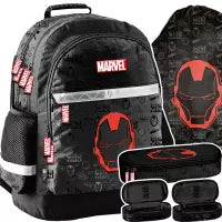 Mokyklinė kuprinė Iron Man su rinkiniu – Paso