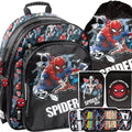 Mokyklinis rinkinys Spider Man Black kuprinė, penalas ir maišelis – Paso