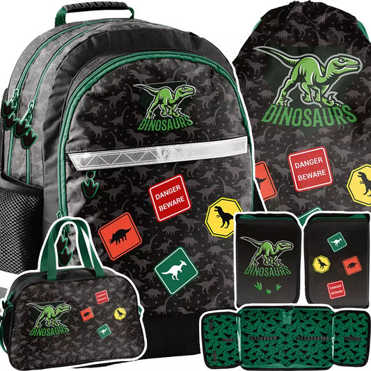 Mokyklinė kuprinė Dino Green – Paso
