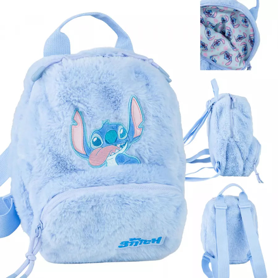 Ikimokyklinis kuprinė Stitch Fluffy Blue – Coolpack