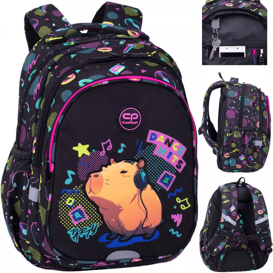Mokyklinė kuprinė Capybara Music – CoolPack Jerry