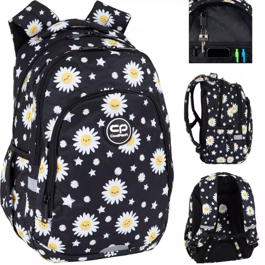 Mokyklinė kuprinė Daisy Black – CoolPack