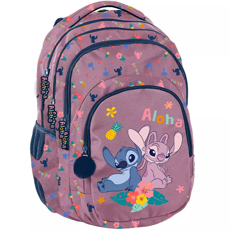 Mokyklinė kuprinė Stitch Aloha rožinė – Paso