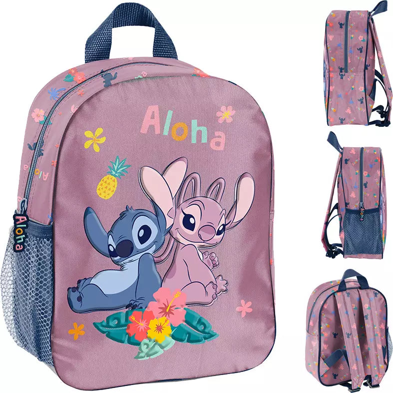 Vaikiškas kuprinė Stitch Aloha rožinė – Paso