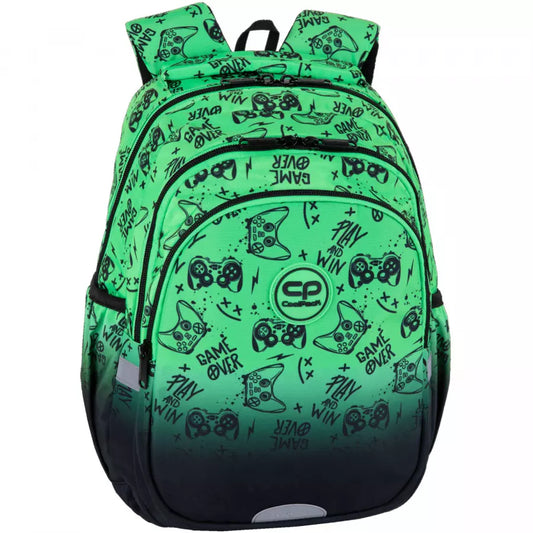 Mokyklinė kuprinė Game Over Gradient Green – CoolPack