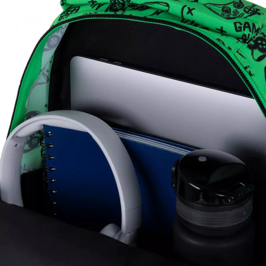 Mokyklinė kuprinė Game Over Gradient Green – CoolPack
