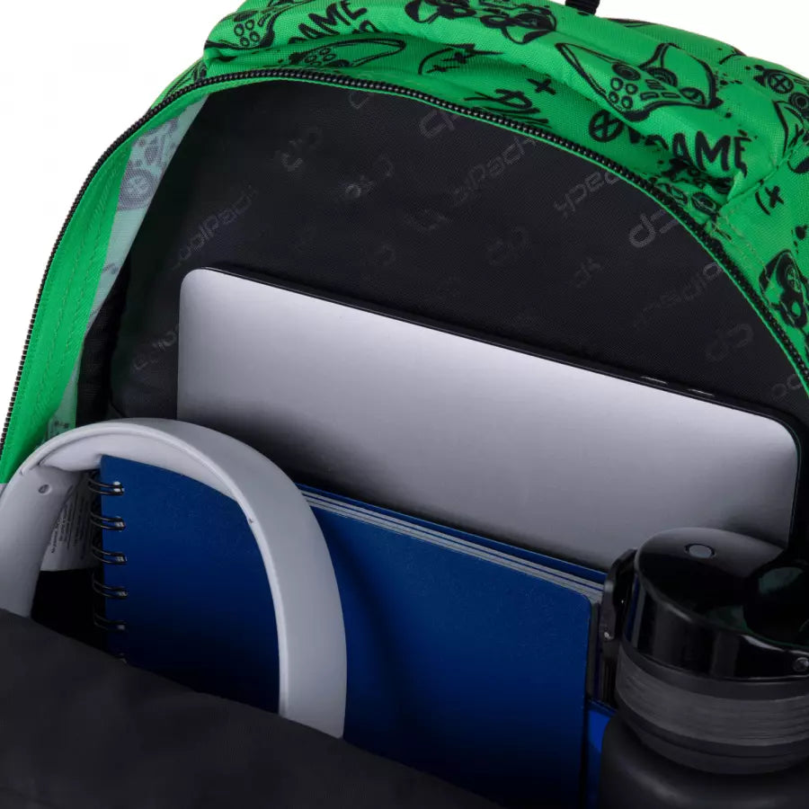 Mokyklinė kuprinė Game Over Gradient Green – CoolPack