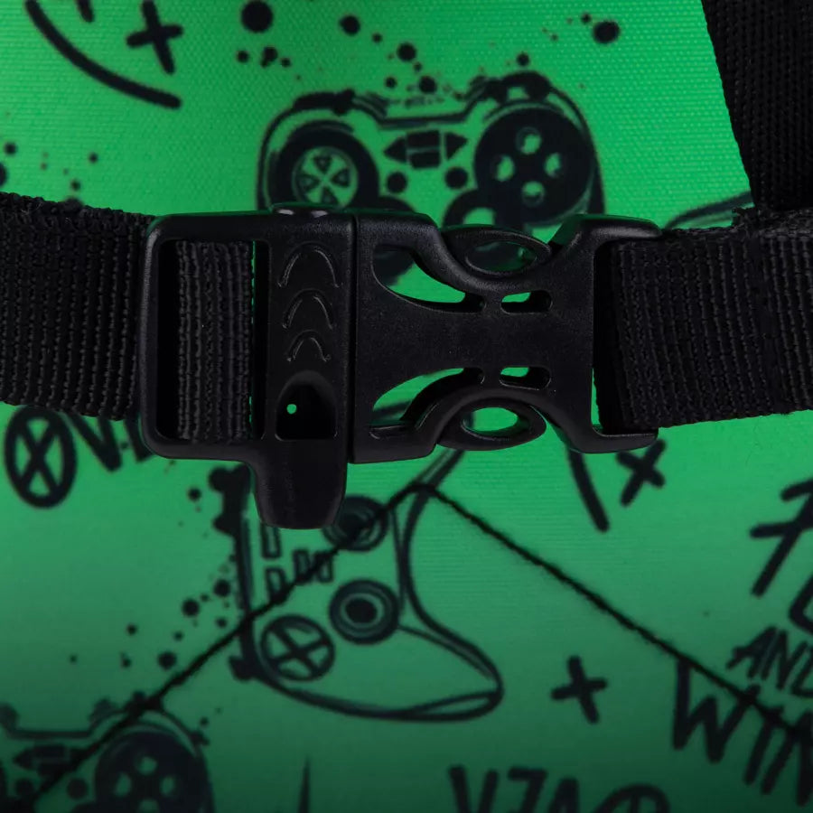 Mokyklinė kuprinė Game Over žalia – CoolPack