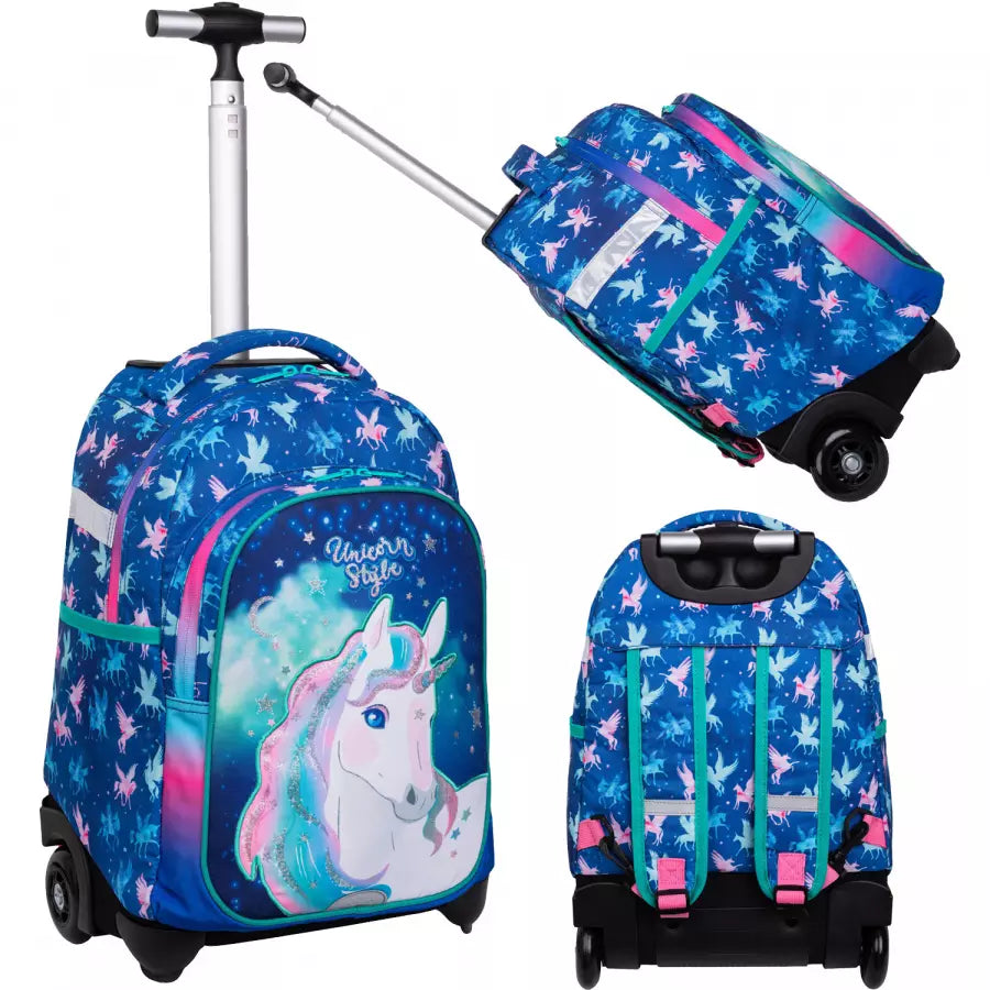 Kuprinė ant ratukų Unicorn – Colorino School