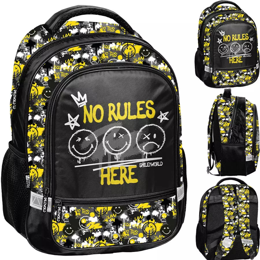 Mokyklinė kuprinė Smiley No Rules – Paso