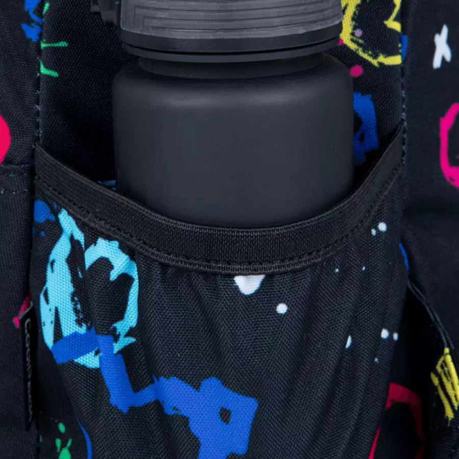 Mokyklinė kuprinė Hello Kitty juoda neoninė – CoolPack