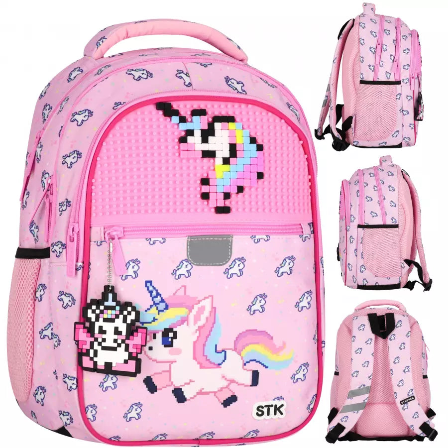 Mokyklinė kuprinė Pixel Unicorn – Starpak