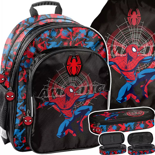 Mokyklinis rinkinys Amazing Spiderman 3el. (kuprinė + penalė + maišelis) – Paso
