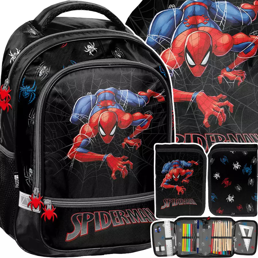 Mokyklinis rinkinys Spiderman Black – Paso
