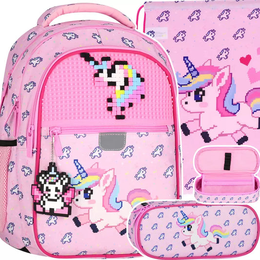 Mokyklinis rinkinys Pixel Unicorn 3 dalių – Starpak