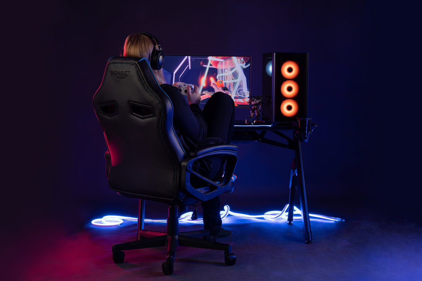 Sense7 Knight žaidimų kėdė paaugliams – nuotrauka 45