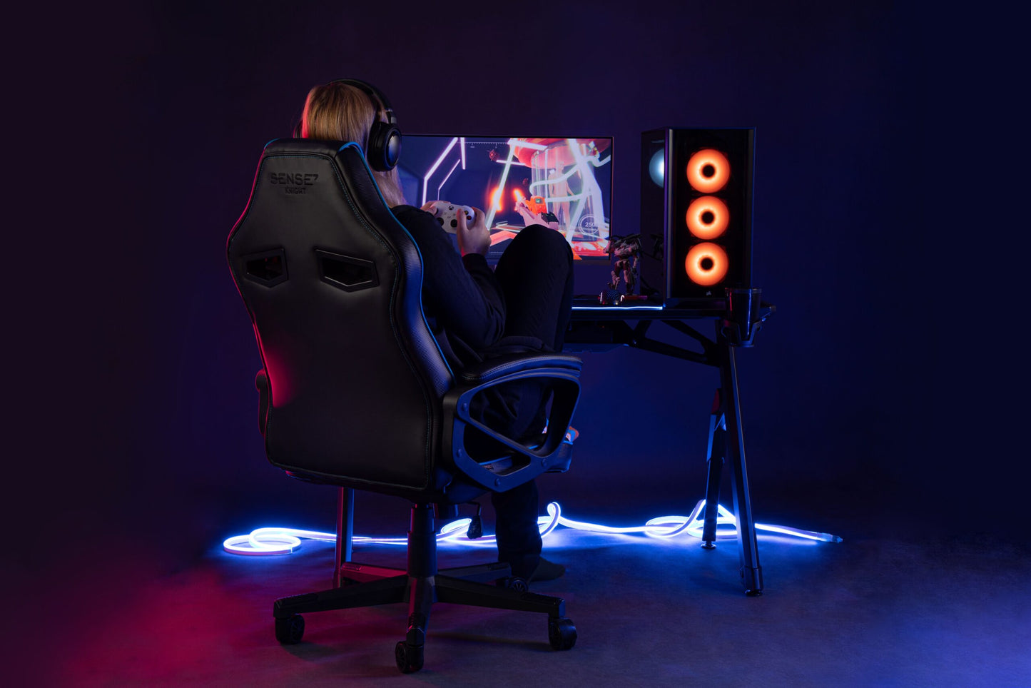 Sense7 Knight žaidimų kėdė paaugliams – nuotrauka 96