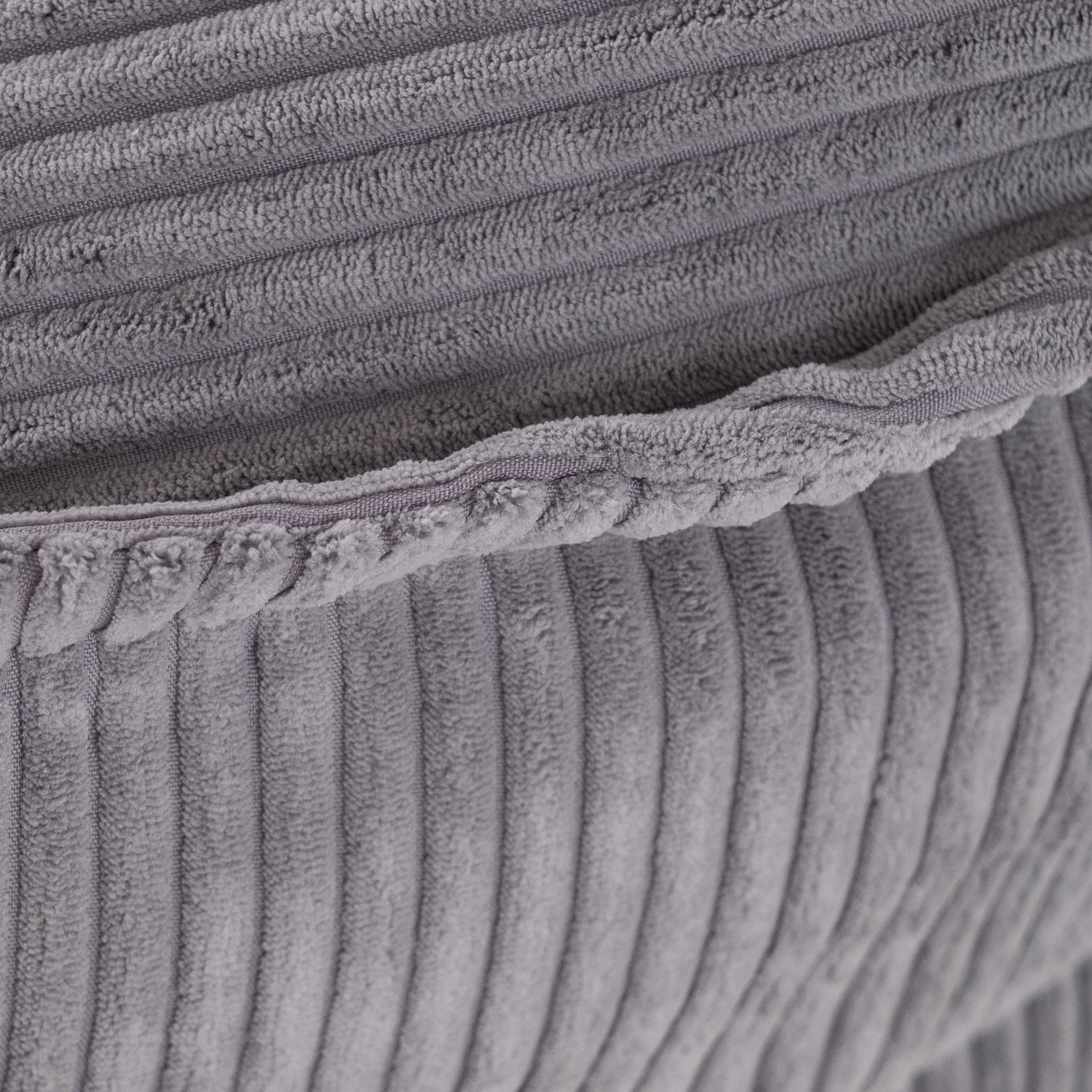 Pliušinis fotelis vaikams „Huggy Bear“, pilkas – vaizdas 2